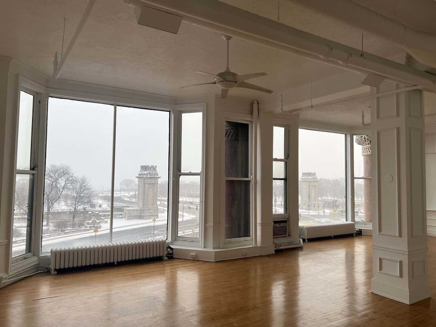 Large Studio with Michigan Ave windows