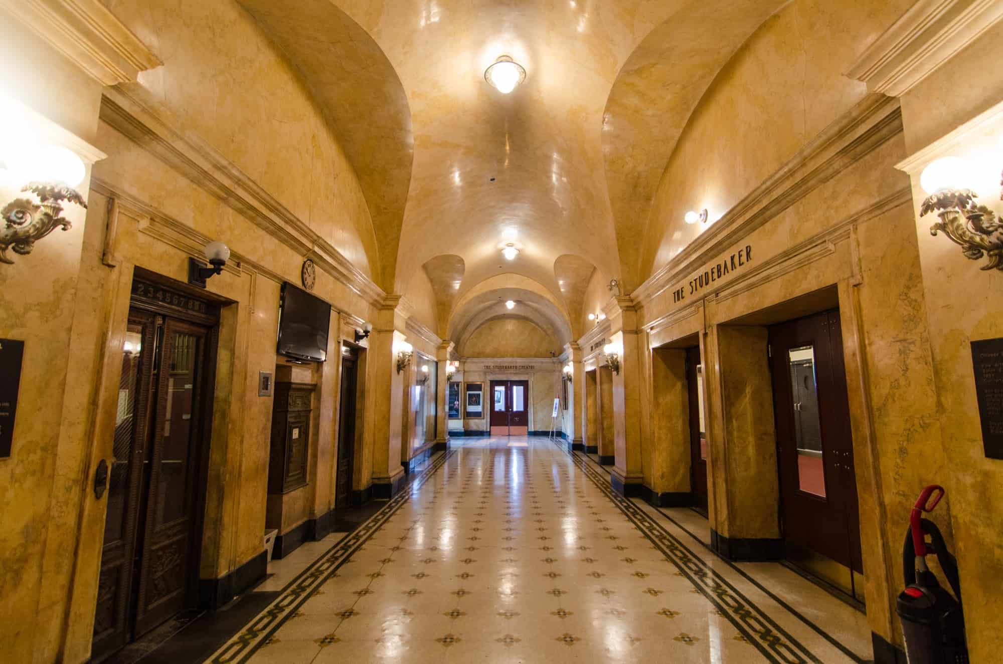 Image Description: The lobby of the Fine Arts Building.